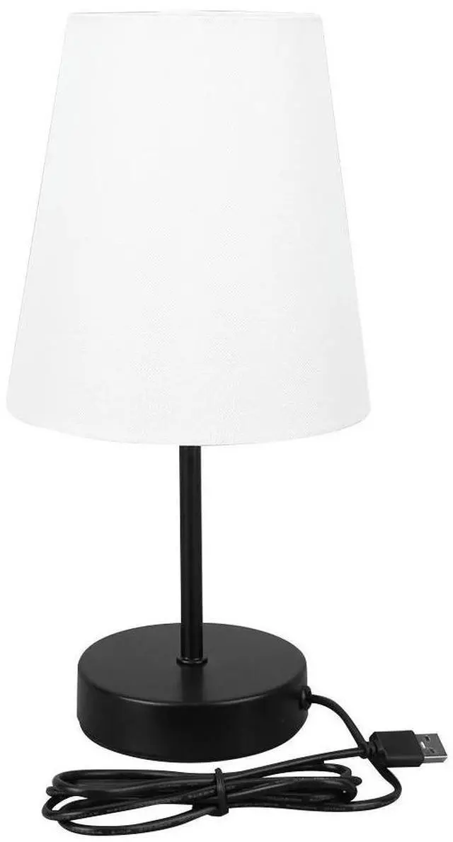 Alt view image 5 of 6 - USB Port Minimalist Table Lamp Touch Control Small Desk Lamp 3 Way Dimmable for Bedroom for Living Room Dorm Home Office