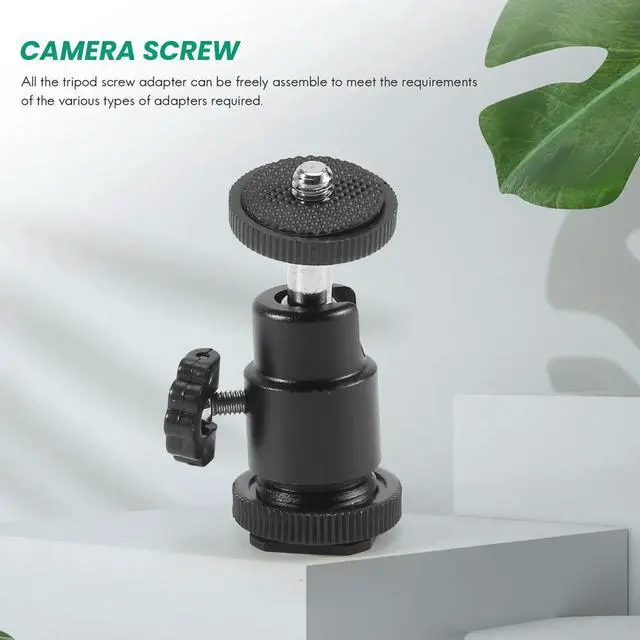 Alt view image 3 of 3 - Camera Screw, 21 Pcs 1/4 Inch 3/8 Inch Converter Threaded Screws 1/4Inch Hot Shoe Adapter Mount Camera Ball Head Set Camera