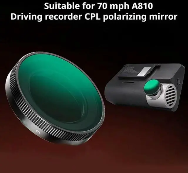 Alt view image 3 of 3 - For 70 Mai A810 Dashcam Filter CPL Polarizing Filter Circular Polarizer Lens To Eliminate Glare Reduce Reflections