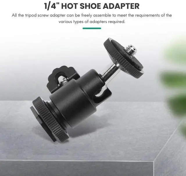 Main image of Camera Screw, 21 Pcs 1/4 Inch 3/8 Inch Converter Threaded Screws 1/4Inch Hot Shoe Adapter Mount Camera Ball Head Set Camera