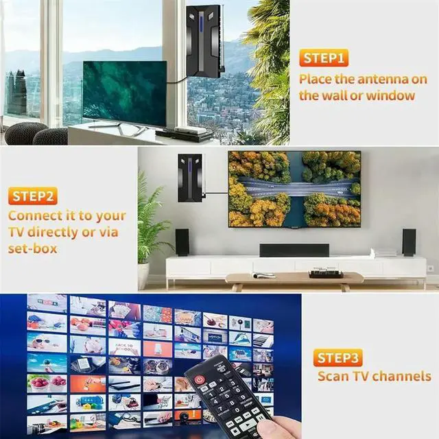Alt view image 2 of 4 - DVBT2 TV Antenna Outdoor Strong Signal HDTV HD 4K Full TV Signal Amplifier Powerful Digital Antenna For High Range TV