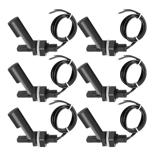 Alt view image 3 of 6 - 6pcs Float Switch Tank Liquid Water Level Sensor Horizontal Float Switch Plastic Aquarium Tank Pool FlowSensor Accessory