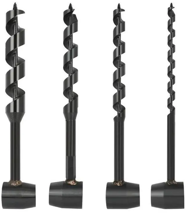 Alt view image 5 of 6 - Scotch Eye Wood Auger Hand Drill Multifunction Handle Hole Auger Drill Bit Carbon Steel Lightweight for Outdoors Camping Hiking