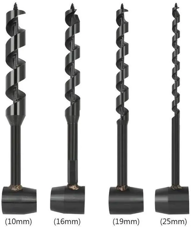 Alt view image 6 of 6 - Scotch Eye Wood Auger Hand Drill Multifunction Handle Hole Auger Drill Bit Carbon Steel Lightweight for Outdoors Camping Hiking