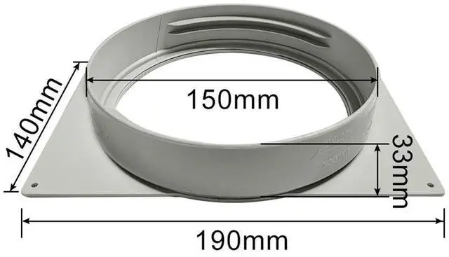 Alt view image 2 of 6 - Mobile Air Conditioner Interface 150mm Exhaust Duct Hose Adapter Interface For Home Improvement Tool Accessory