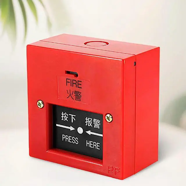 Alt view image 6 of 6 - 4 Inch Manual Call Point Fire Alarm Pull Station & AC 220V 100db Schools Fire Alarm Bell Internal Strike Bell System Accessories