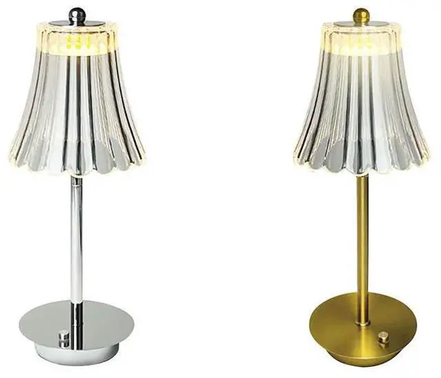 Alt view image 5 of 6 - Acrylic Nightstand Lamps Rechargeable Touch Control Atmosphere Lamp Adjustable Dimmable Cordless for Home Furnishing Decoration