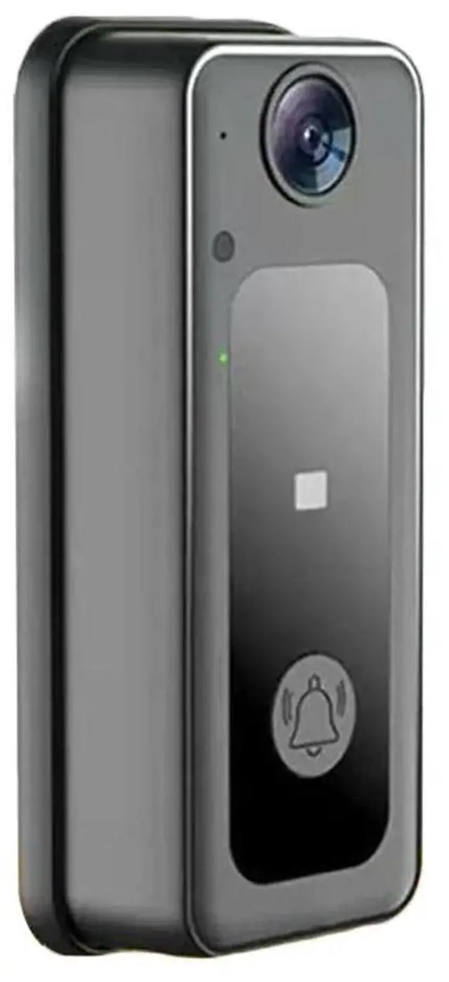 Alt view image 6 of 6 - Wireless Camera Doorbell Two-Way Audio Video Doorbell Mini Doorbell LED Night Vision Powered Home Security Camera