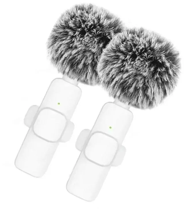 Alt view image 3 of 3 - Wireless Lavalier Microphone For Android Camera Live Gaming Phone Portable Audio Video Recording Mini Microphone