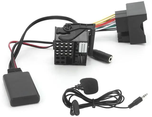 Main image of Universal 59.1in Car Bluetooth 5.0 Module AUX Cable Auto Audio Connector Adapter with Microphone Fit for E60 E63 E64 E65 E66 E87