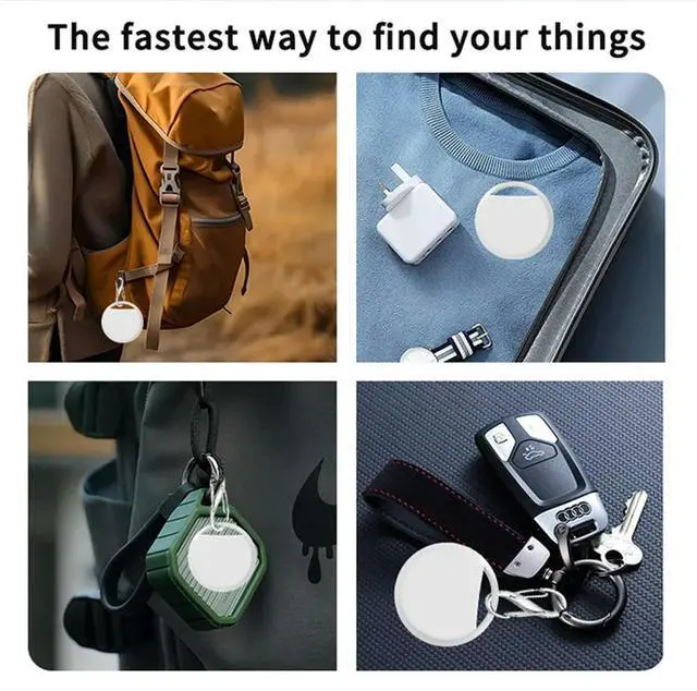Alt view image 4 of 4 - 4 PCS Air Tag GPS Tracker Key Finder GPS Global Positioning Bluetooth Mini GPS Tracker Pet Key Bag Finder For IOS