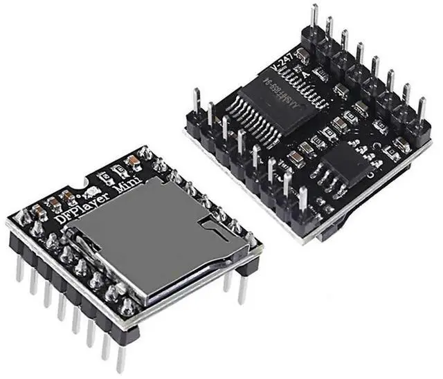 Alt view image 3 of 3 - 10Pcs YX5200 MP3 Player Audio Module MP3 Voice Decode Board Supporting TF Card U-Disk IO/Serial Port/AD