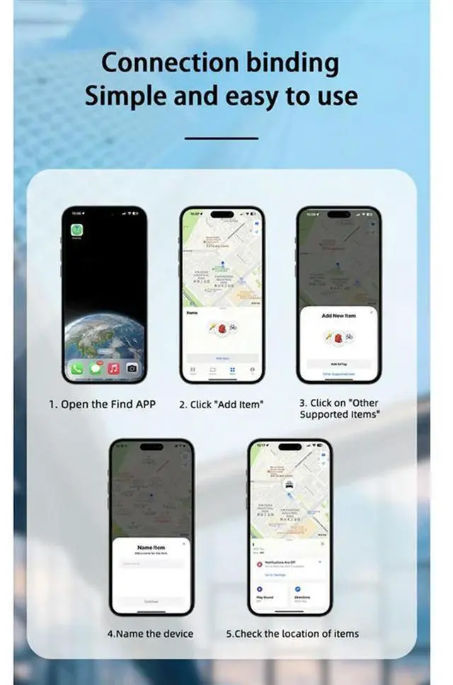 Alt view image 2 of 3 - Ultra Slim Tracking Card Wallet Anti-Loss Card For Find My Ultra Thin Tracker