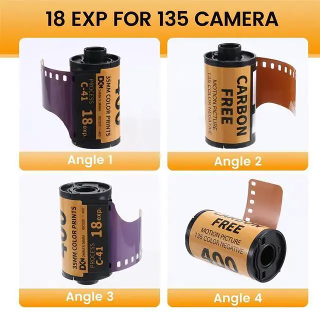 Alt view image 2 of 3 - Color Film Camera Color Film 35Mm HD Camera Color ECN 2 Process Colour Print Camera Film 18 EXP For 135 Camera