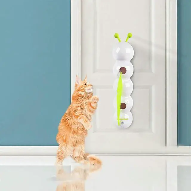 Alt view image 4 of 6 - Caterpillar Interactive Cat Toy Motion Activated Cat Toy with Tail Rechargeable Automatic Cat Toy for Indoor Cats