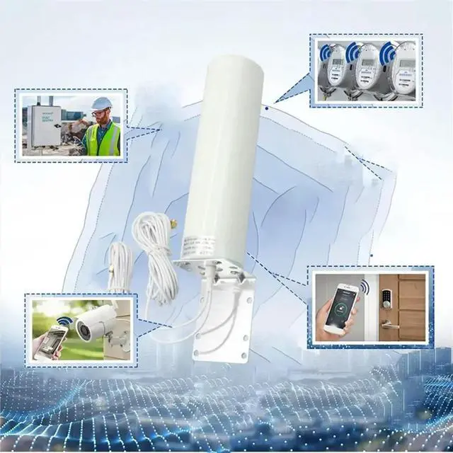 Alt view image 4 of 7 - 12DBi 2G 3G 4G LTE Omni Antenna 4G Antenna 2.4Ghz Exterior Ceilling 5M Cable 698-2700MHz Antenna(SMA Male)