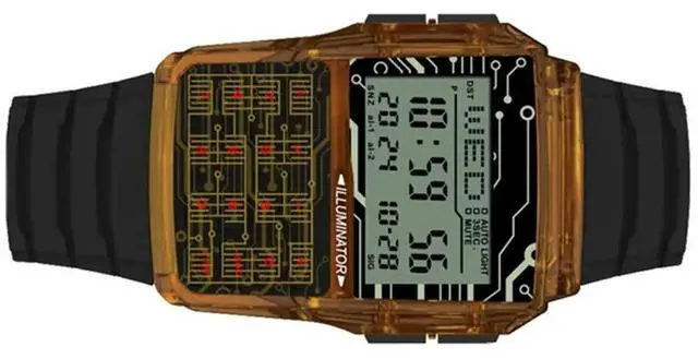 Alt view image 3 of 3 - Men's Top Luxury LED Electronic Watch Digital Sports Multifunction Calculator Watch Waterproof Watch Computer Style