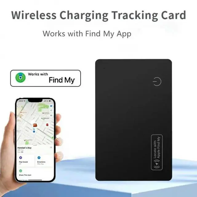 Alt view image 4 of 4 - 2Pcs Wireless Charging Tracking Location Mini Wallet Tracker Card Waterproof GPS Locator Work For Find My Tracker