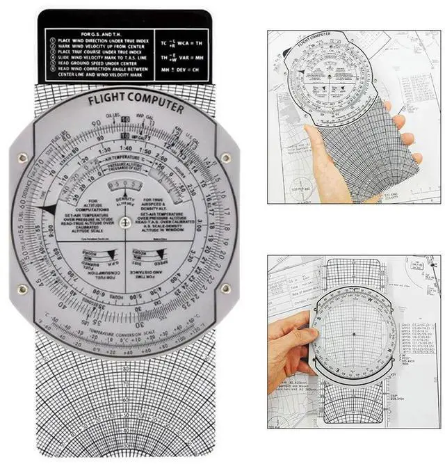 Alt view image 5 of 6 - Aviation Ruler Aviation Plotter For DIY Enthusiasts Lightweight And Portable Accurate Angle And Distance Gauge