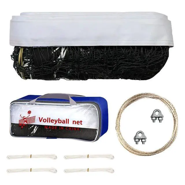 Alt view image 5 of 6 - Volleyball Net Upgraded Weather Resistance Professional Volleyball Net Tear-Resistant Frame for Backyard Pool Schoolyard Beach