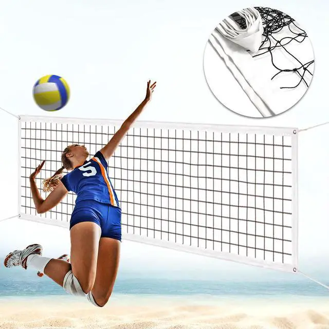 Alt view image 6 of 6 - Volleyball Net Upgraded Weather Resistance Professional Volleyball Net Tear-Resistant Frame for Backyard Pool Schoolyard Beach