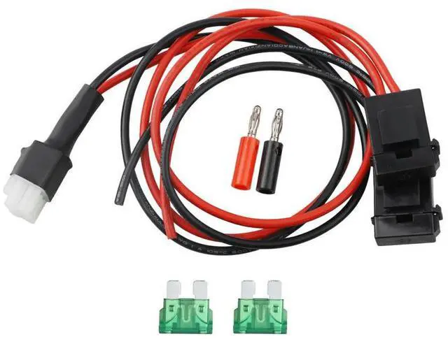 Alt view image 6 of 6 - 30Amp Fuse Power Connection Power Cable For Kenwood 1m 3.28ft 6-Pin Power Cord 16AWG Wire 1m Cable Length Compatible With Alinco