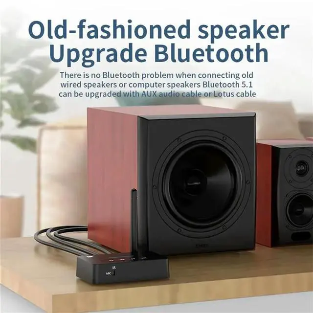 Alt view image 3 of 3 - Audio Receiver Transmitter NFC Bluetooth USB TF Card Music Playback AUX Adapter Audio Amplifier Wireless Stereo