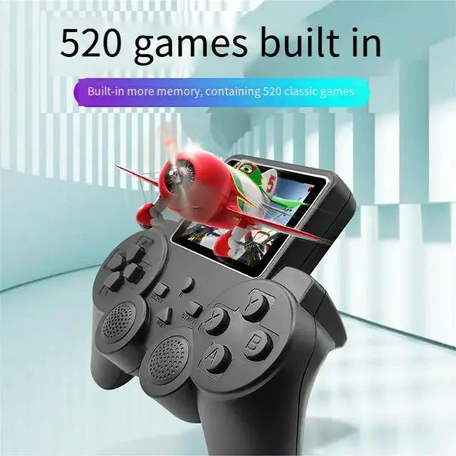 Alt view image 2 of 3 - S10 Handheld Game Console With Display 520 Classic Games Retro Arcade Home Game Console Controller For Kids