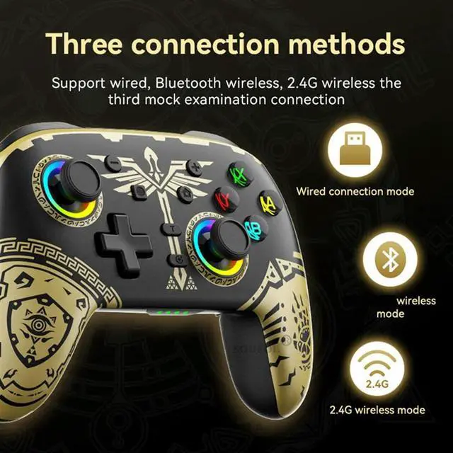 Alt view image 2 of 4 - Tears of the Kingdom Game Controller Switch Wireless Controller for Switch Pro OLED Game Console Gamepads Joystick-A