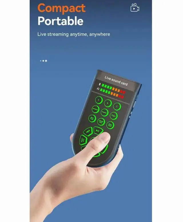 Alt view image 2 of 4 - Z8 Portable Voice Changer For Gaming, Streaming, And Karaoke - USB, DSP Chip, Multi-Region Beautiful Voice Changer