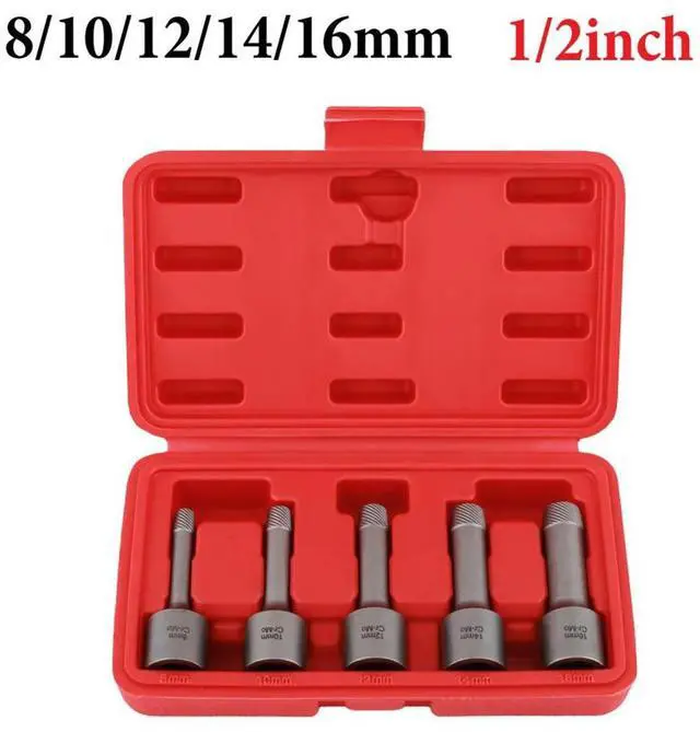 Alt view image 4 of 6 - 8-16mm Damaged Screw Extractor Stripped For Broken Bolt Remover Socket Adapter For Power Tools Drill Bits Accessory In Stock