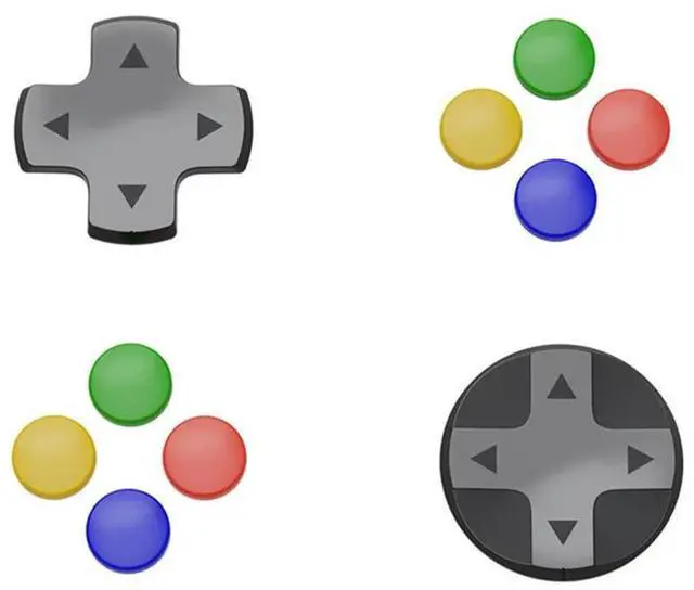 Main image of For Switch 2 Protective Case+D-Pad Button Cap Kit+Joystick Cap Split Anti-Fall Anti-Scratch Protective Case For Switch2