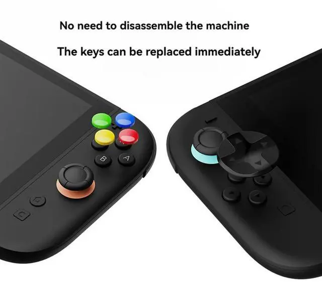 Alt view image 2 of 7 - For Switch 2 Protective Case+D-Pad Button Cap Kit+Joystick Cap Split Anti-Fall Anti-Scratch Protective Case For Switch2