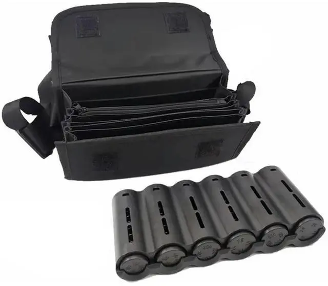 Main image of 6 Slots Euro Coin Dispenser Driver Waiter's Purse Waist Wallet Zipper Pocket Coin Sorter Cash Receipt Coins Safe
