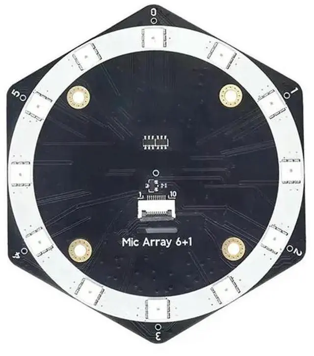 Main image of Sound Card Microphone Array 6+ 1 Mic Elements Beamforming Sound Source Localization USB Driver-Free