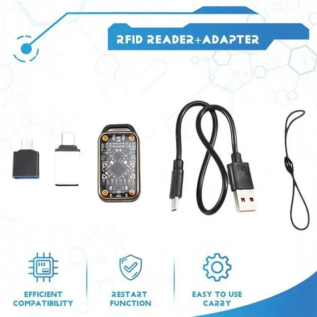 Alt view image 3 of 7 - Chameleon Ultra Upgrade Card Emulator+5XUID Card/Keychain RFID Chip Reader 125K 13.56M Card NFC Duplicator