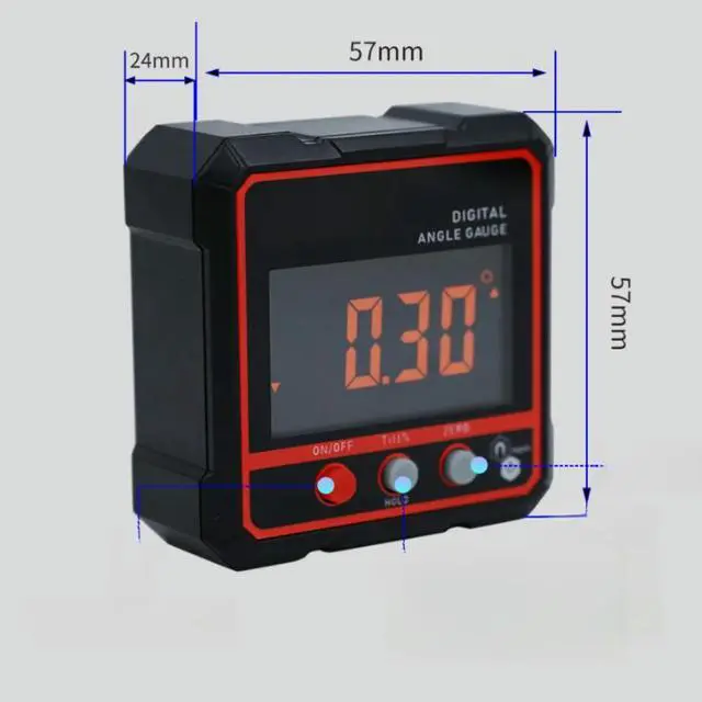 Alt view image 5 of 6 - Electronic Digital Tilt Angle Box Bottom Magnetic Inclinometer AInclination Box Bottom Magnetic Measuring Instrument