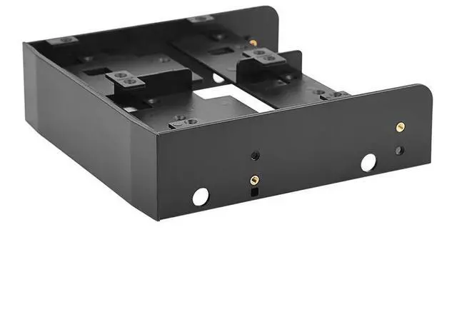 Alt view image 2 of 6 - Universal OImaster 2.5" / 3.5" HDD / SSD to 5.25" Floppy Drive Bay Computer Mounting Hard Drive Bracket for Desktop PC Tower