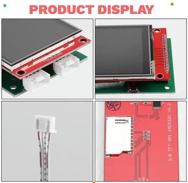 Alt view image 2 of 7 - Sensor Reading Panel Sensor Module Display Panel 7 In1 Co2/PM2.5/TVOC/CH2O T&H Dust Detection Indoor Air Sensor