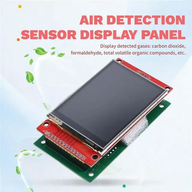 Alt view image 4 of 7 - Sensor Reading Panel Sensor Module Display Panel 7 In1 Co2/PM2.5/TVOC/CH2O T&H Dust Detection Indoor Air Sensor