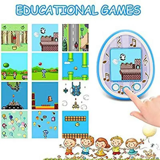 Alt view image 4 of 7 - Electronic Pets For Kids Color Screen Interactive Virtual Pet Child Usb Charging Game For Children C