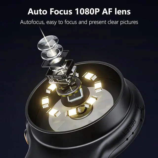 Alt view image 3 of 7 - Foldable Digital Microscope IPS 2-Inch High-Definition Screen For Repair Identification Detection