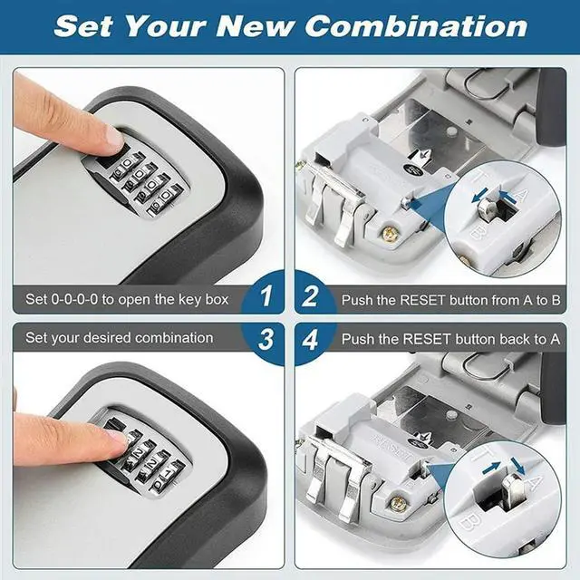 Main image of Waterproof Outdoor Key Hider Resettable Safe Security Password Box With Full l Jacket