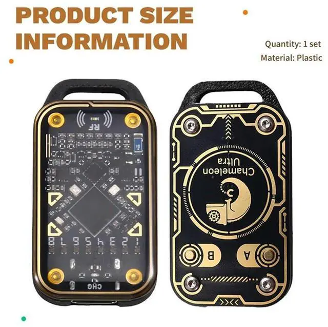 Main image of Chameleon Ultra RFID Chip Reader+2XCUID Keychain Card Emulator NFC Duplicator 125K 13.56M ID IC Card Decode