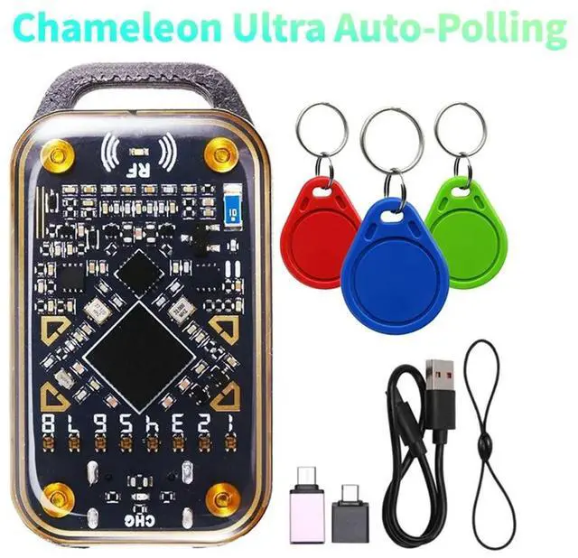 Alt view image 4 of 7 - Chameleon Ultra RFID Chip Reader+3XUID Keychain Card Emulator NFC Duplicator 125K 13.56Mhz ID IC Card Decode