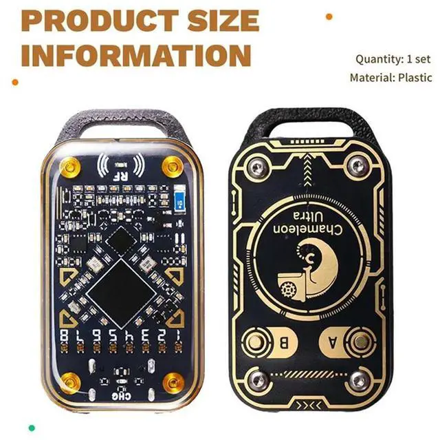 Main image of Chameleon Ultra RFID Chip Reader Card Emulator NFC Duplicator+2XCUID/UID Card 125K 13.56M ID IC Card Decode