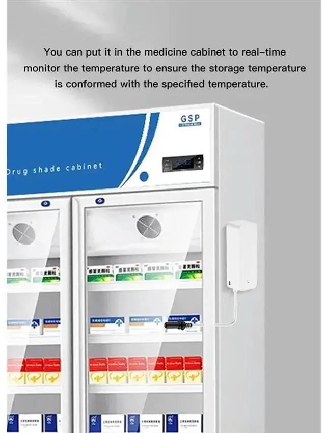 Alt view image 2 of 3 - For Home Hygrometer APP Monitoring Tuya Temperature Humidity Sensor With External Probe For Plants Aquarium