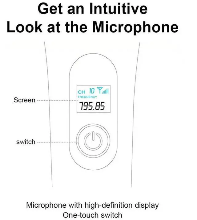 Alt view image 3 of 7 - For Home KTV Karaoke Wireless Handheld Microphone 2.4G Portable Microphone System With Clear Voice, Crisp Sound