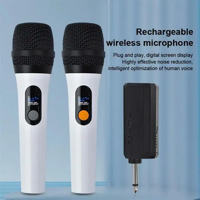 Alt view image 4 of 7 - For Home KTV Karaoke Wireless Handheld Microphone 2.4G Portable Microphone System With Clear Voice, Crisp Sound
