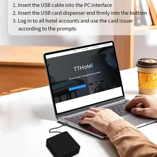 Alt view image 2 of 7 - TTLOCK Card Encoder For Tthotel System Software Apartment NFC 13.56M M1 IC Card Reader